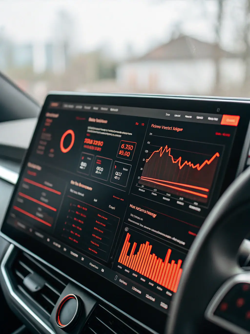A sleek dashboard interface displaying customer data and sales analytics, representing FossDevOps's CRM solutions.